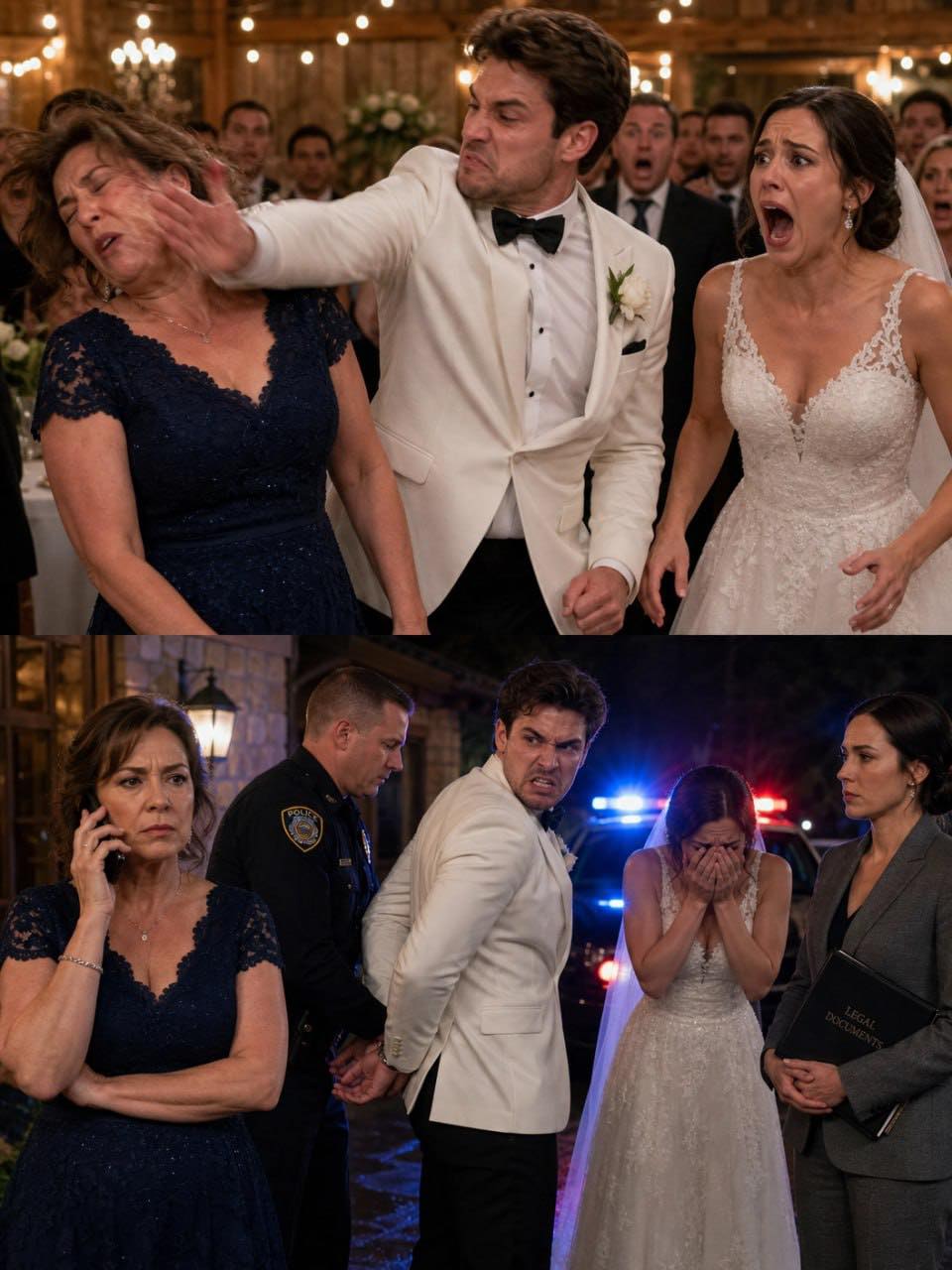 At my daughter’s wedding, my son-in-law demanded that I hand over the farm keys in front of two hundred guests. When I refused, he slapped me so hard I lost my balance…