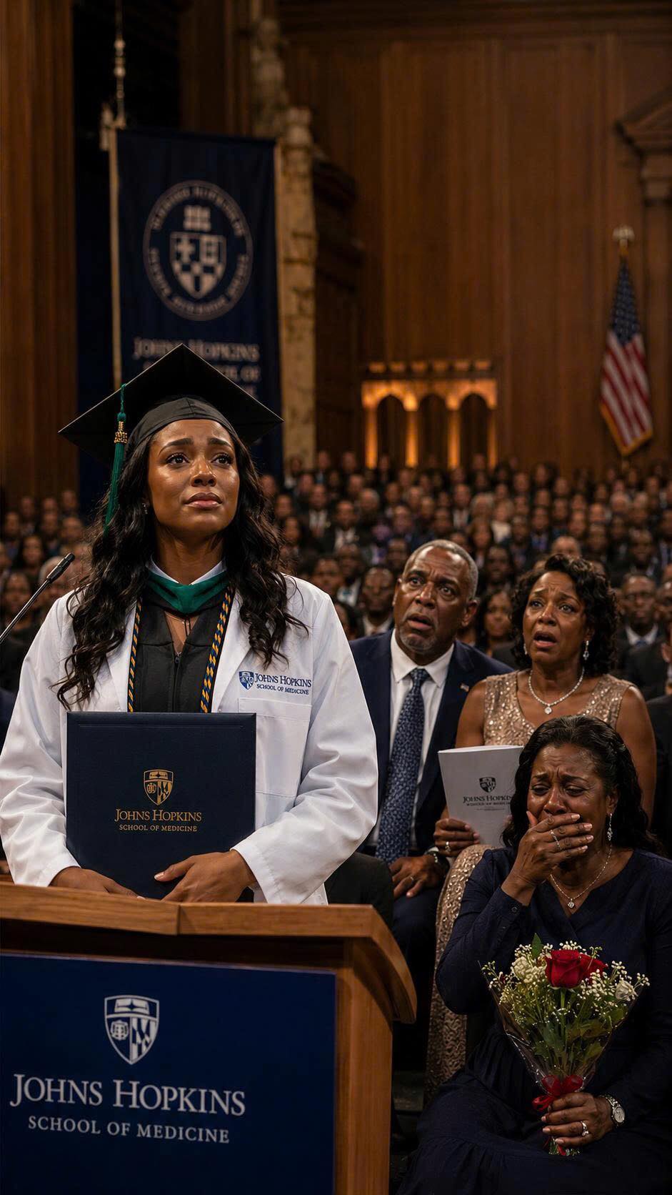 My Parents Abandoned Me At The Hospital At 13 – Mom Froze When The Dean Announced My Name As