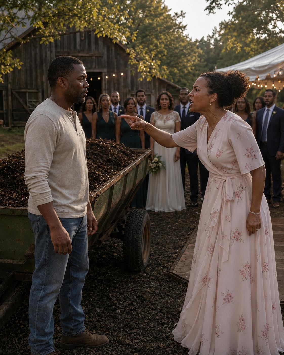 I THOUGHT THE STRANGEST THING I’D SEE THAT DAY WAS A LUXURY WEDDING TENT BUILT ON MY LAND — UNTIL THE WOMAN RUNNING THE EVENT TOLD ME TO MOVE MY TRUCK OFF MY OWN PROPERTY.