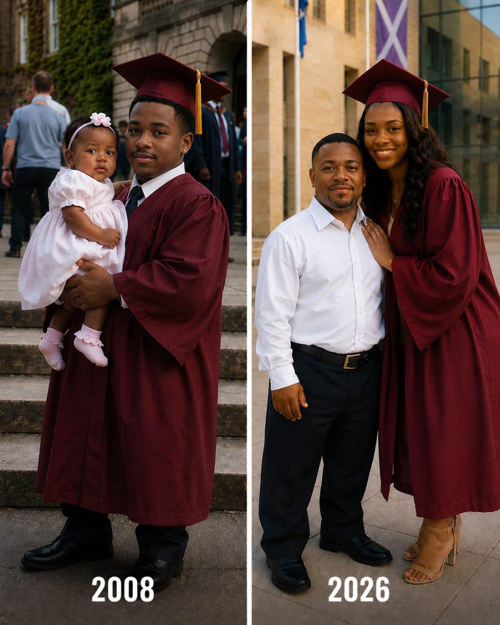 My Dad Raised Me Alone After My Birth Mother Left Me in His Bike Basket at 3 Months Old – 18 Years Later She Showed up at My Graduation