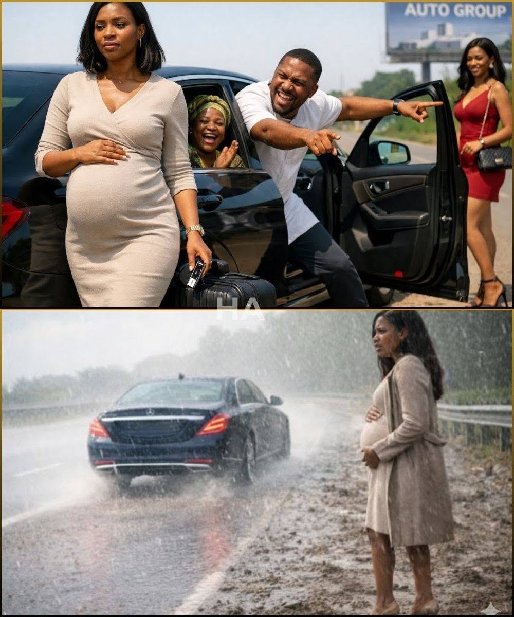 Husband Kicked His Pregnant Wife Out Of The Car To Pick Up His Mistress While His Mother Cheered… 2