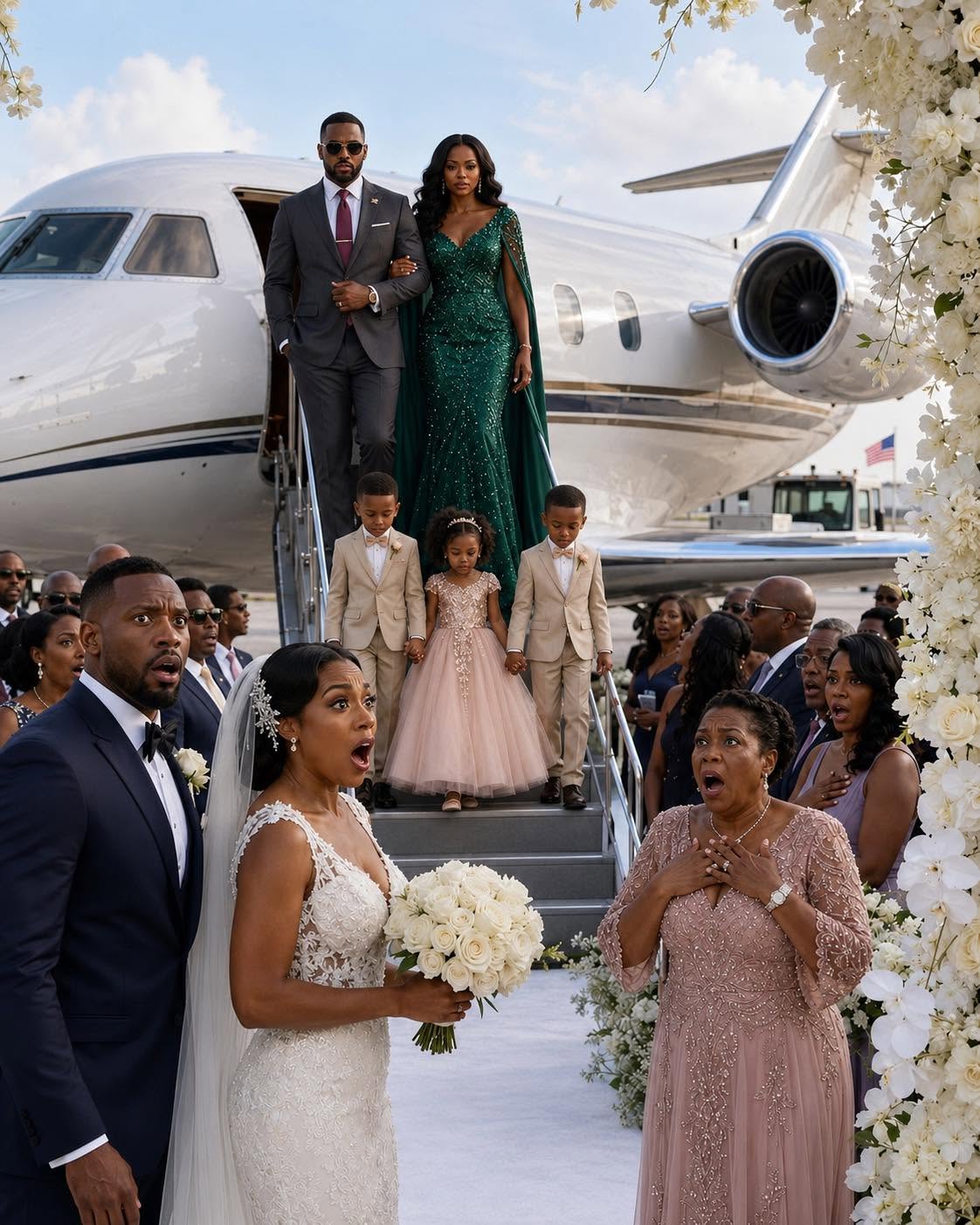 After 11 Years of Calling Me Infertile, My Husband Replaced Me With a Younger Woman and Kicked Me Out—But Three Children Appeared at His Wedding and Turned His Perfect Day Into Public Humiliation