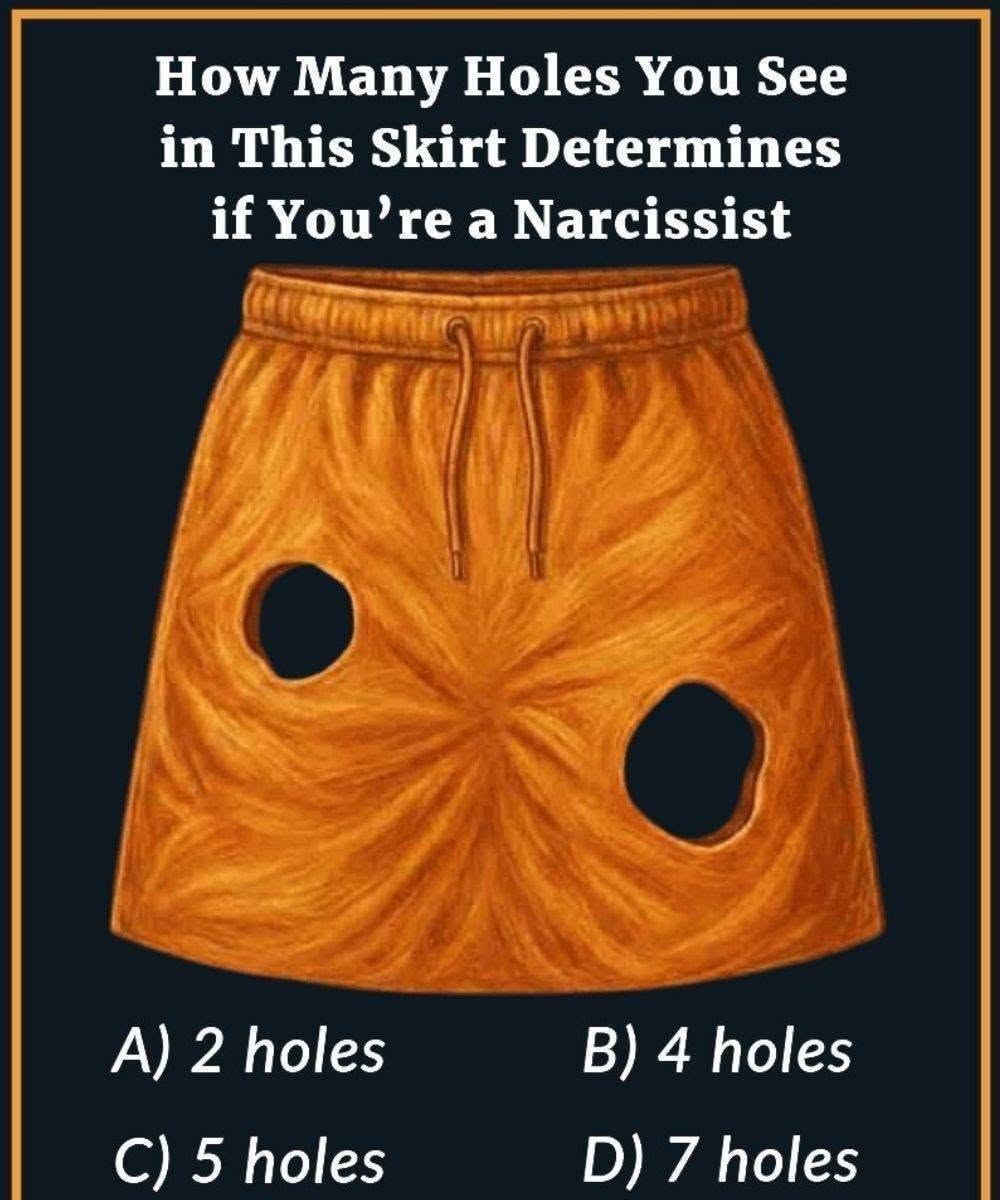 How Many Holes You See in This Skirt Determines if You’re a Narcissist 1