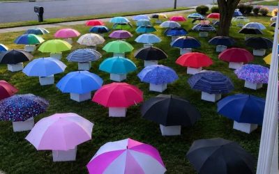 My Son Gave His Umbrella to a Pregnant Stranger in the Rain – The Next Morning, 47 Umbrellas Appeared on Our Lawn, Each With a Numbered Box That Made My Heart Stop 1