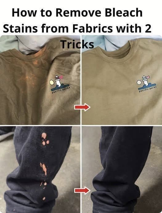 How to Remove Bleach Stains from Fabrics with 2 Tricks 1